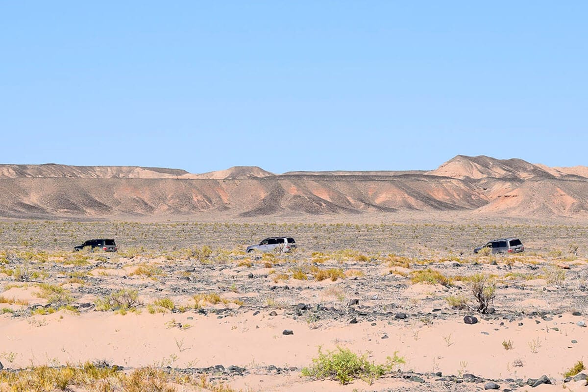 Off road in Gobi desert